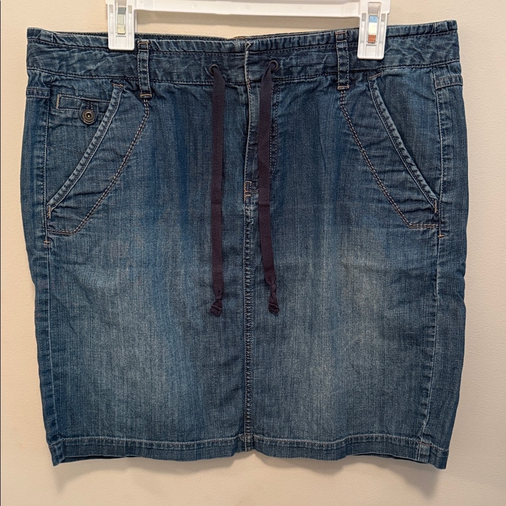 Eddie Bauer Indigo Denim Skirt